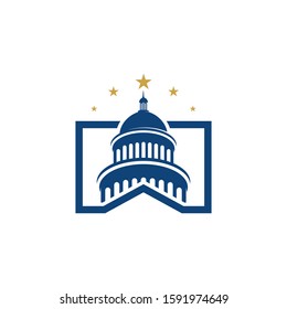 Capitol vector icon illustration design template