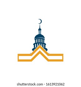 Capitol vector icon illustration design template
