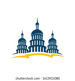 Capitol vector icon illustration design template
