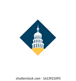 Capitol vector icon illustration design template
