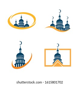 Capitol vector icon illustration design template
