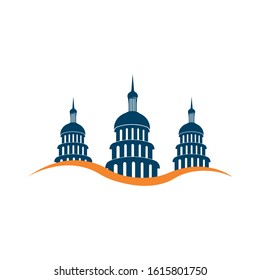 Capitol vector icon illustration design template
