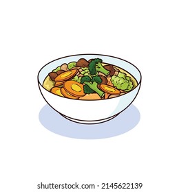 
Capjay is a food consisting of vegetables and meat. Capjay can be cooked with gravy or fried.