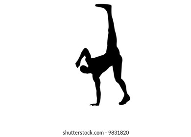 Capoeira dancer