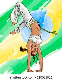 capoeira girl, sport, exercise, dance