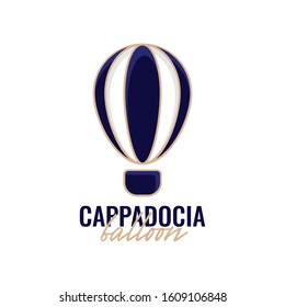 Cappadocia logo design template. Cappadocia balloon logo template.