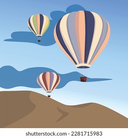 Cappodocia illustration vector icon and art