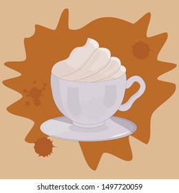 cappuccino coffee vector cappuccino cup