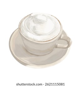 Cappuccino Cream Cafe Latte Iced Coffee Beverage Dessert