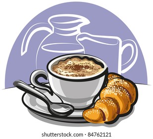 Cappuccino With Croissant
