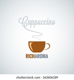 cappuccino cup design background