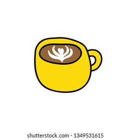 cappuccino doodle icon
