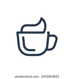 Cappuccino Espresso Based Beverage Icon Illustration