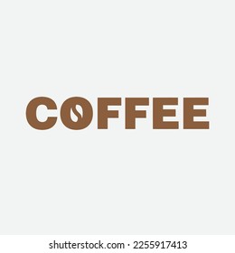 cappuccino flavored coffee vector logo