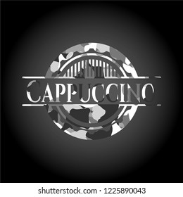 Cappuccino grey camo emblem