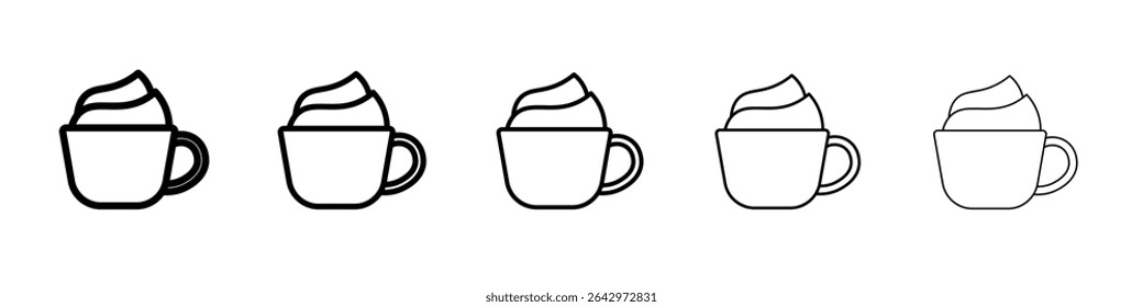cappuccino icon Flat design on isolated background