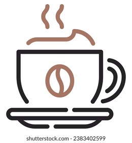 Cappuccino Icon Illustration, for UIUX, infographic, etc