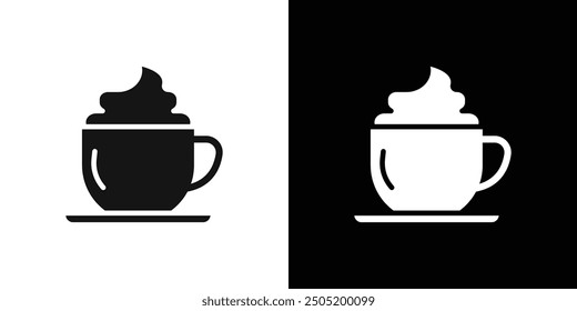 Vector de conjunto de logotipo de icono de capuchino