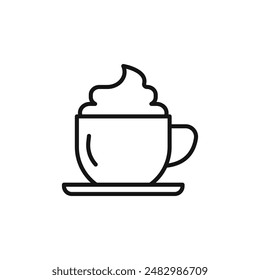 cappuccino icon logo sign vector outline