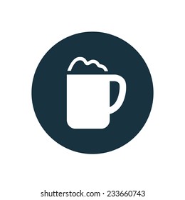 cappuccino icon on white background 