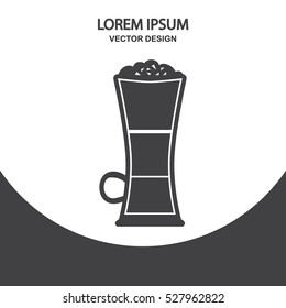 Cappuccino icon. Simple design for web and mobile