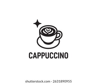 Cappuccino icon vector design illustration.