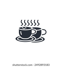 Icono de capuchino. Vector.Icono de trazo editable.signo de estilo lineal para usar Diseño web,logo.Ilustración de símbolo.