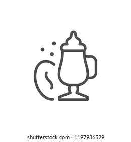 Cappuccino line icon
