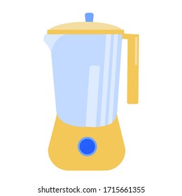 Cappuccino machine a white background.  Kitchen appliance. Equipment for the kitchen. Vector illustration in flat style.