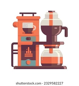 Cappuccino mug icon, gourmet coffee maker icon isolated