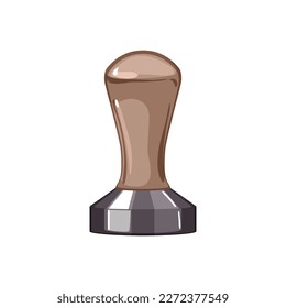 cappuccino tamper coffee cartoon. cappuccino tamper coffee sign. isolated symbol vector illustration