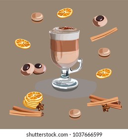cappuccino in vector