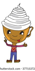 cappuccino vector illustration