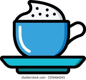 cappuccino vector on white background. isolated Vector icon