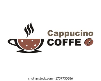 cappucino design logo vector - coffe