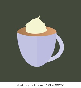 Cappucino icon vector