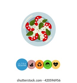 Caprese salad icon