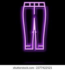 capri pants clothes neon light sign vector. capri pants clothes sign. isolated symbol illustration