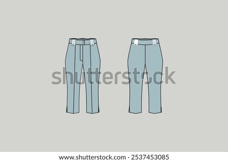 Capri pants are pants that are longer than shorts, but are not as long as trousers. Capri pants can be a generic term for any cropped slim pants.