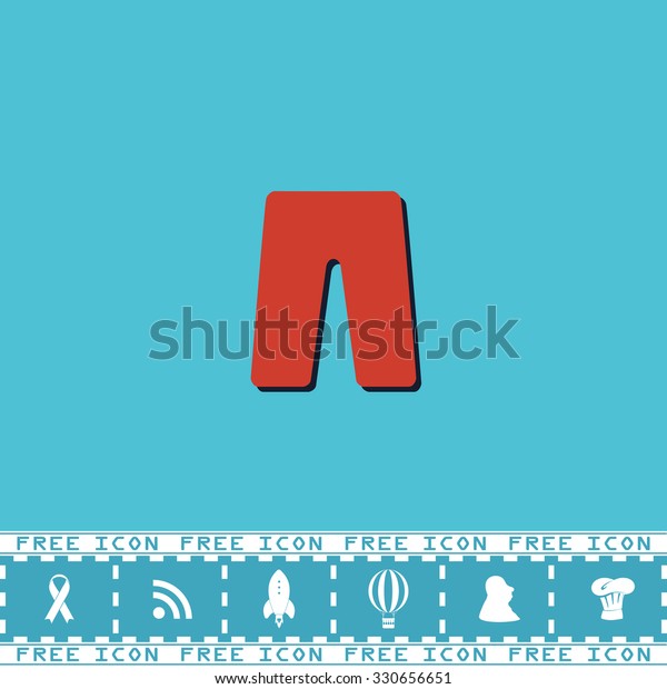 Capri Red Flat Symbol Dark Shadow Stock Vector (Royalty Free) 330656651 ...
