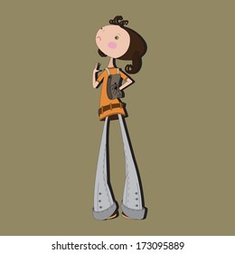 capricious girl