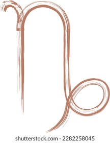 Capricon.  Zodiac element. Design icon