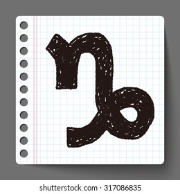 Capricorn Constellation doodle