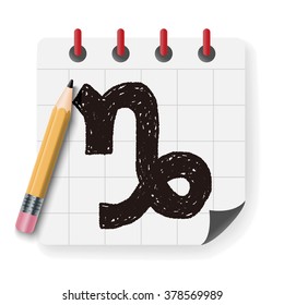Capricorn Constellation doodle