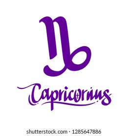 Capricorn constellation. Schematic representation of the signs of the zodiac.