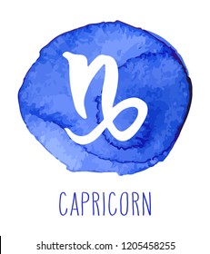 Capricorn Hand Drawn Zodiac Sign Illustration Stock Vector (Royalty ...