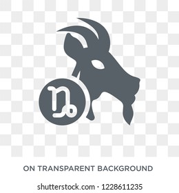 Capricorn icon. Capricorn design concept from Astronomy collection. Simple element vector illustration on transparent background.