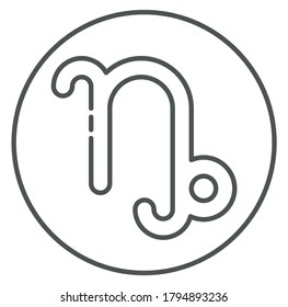 Capricorn icon vector illustration design