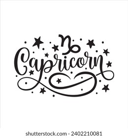 capricorn logo inspirational positive quotes, motivational, typography, lettering design