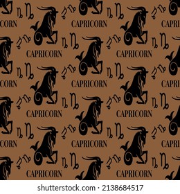 capricorn seamless pattern perfect for background or wallpaper